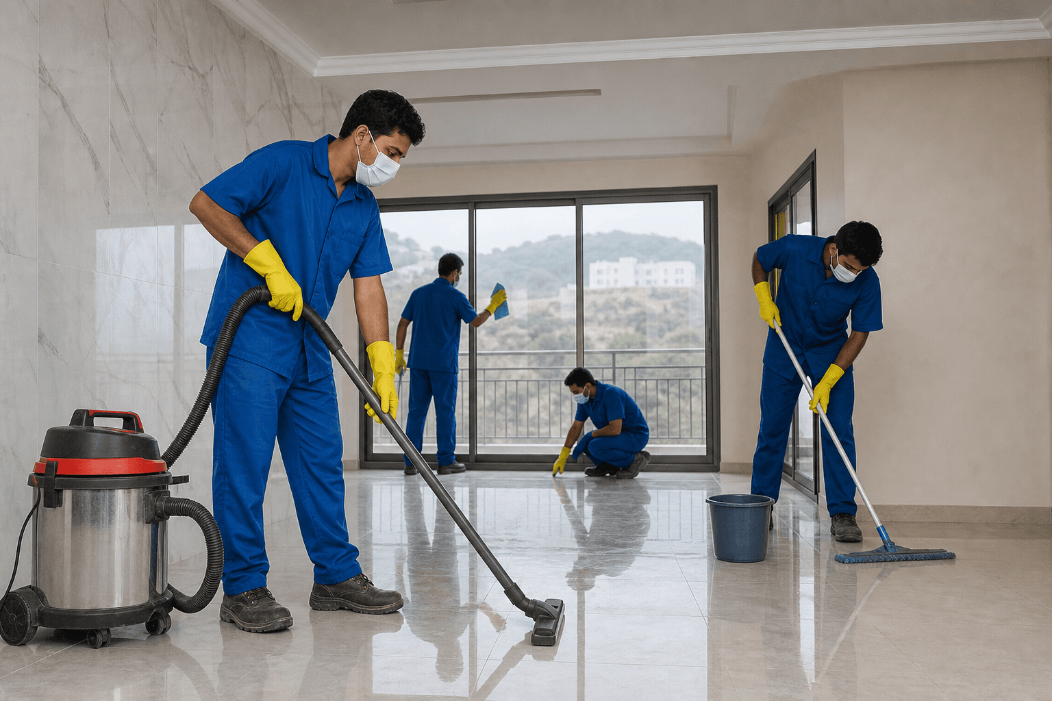 تنظيف المنزل بعد التشطيب خطوة بخطوة